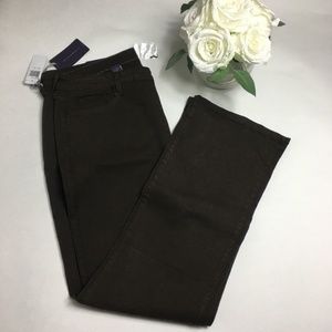 NYDJ Bootcut Cotton Blend Dark Brown 18W NWT